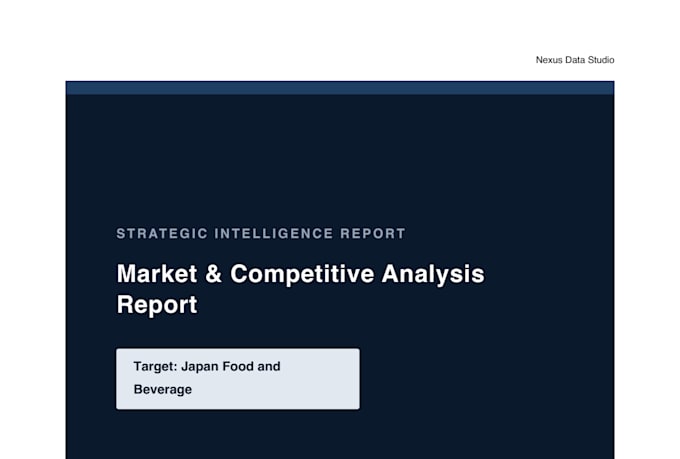 do ai competitor analysis and market research with strategic report